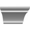 Ekena Millwork 5 1/2-in. W x 34-in. D x 40-in. H Olympic Architectural Grade PVC Knee Brace BRCP055X34X40OLY - alternate 2